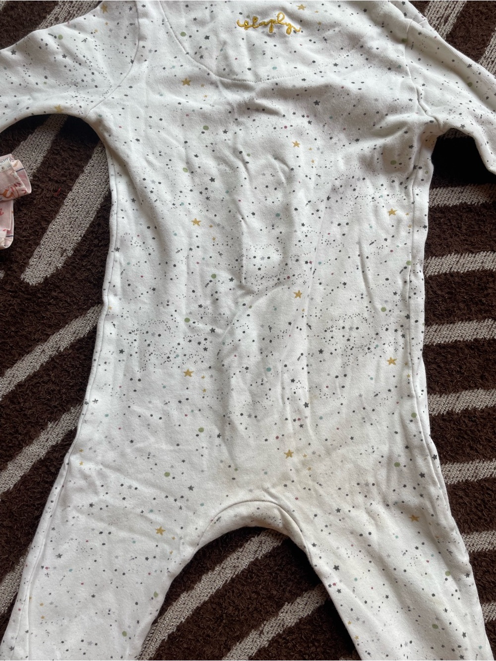 Magnetic Me 18-24 mo Pajama Set - Pink Floral & White Star - Picture 3 of 14